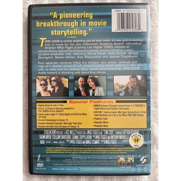 Timecode (DVD, 2000, Special Edition) - Picture 2 of 4
